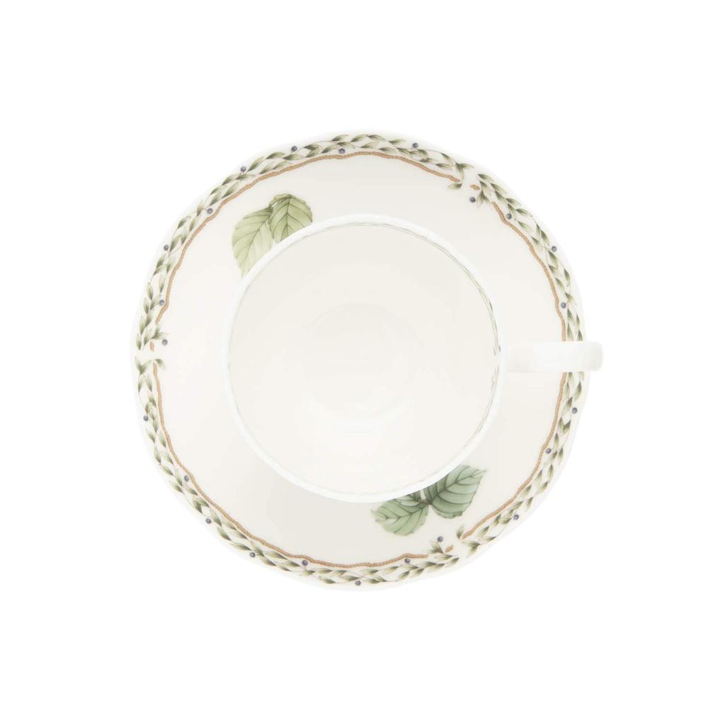 Noritake Cup & Saucer & Plate (Pair Set) (Coffee & Tea) - 22cm Plate, 250cc Cup, Orchard Garden Microwave-Safe, Bone China, TP9537/4911