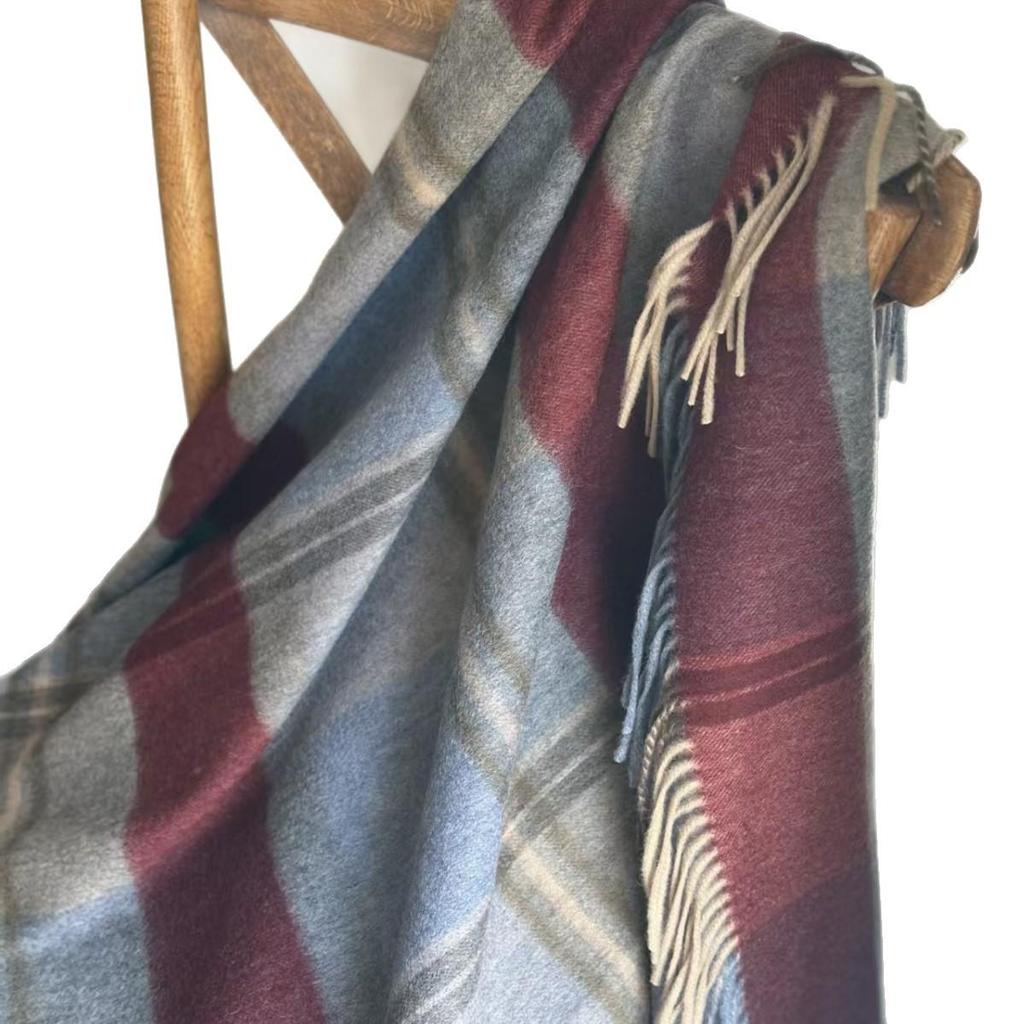 Gezellige Wol Ruit Sjaal