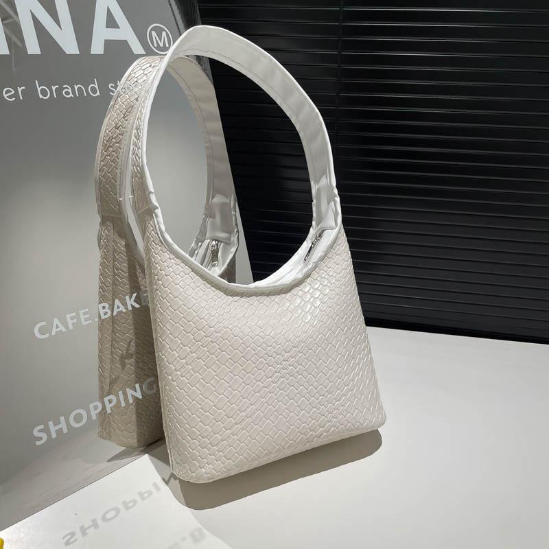 

Повседневная ретро сумка-тоут большой вместимости, новая популярная универсальная повседневная практичная наплечная сумка для женщин белый