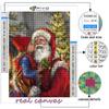 5D DIY Diamond Embroidery Christmas Tree Santa Snowman Diamond Painting Mosaic Home Decoration
