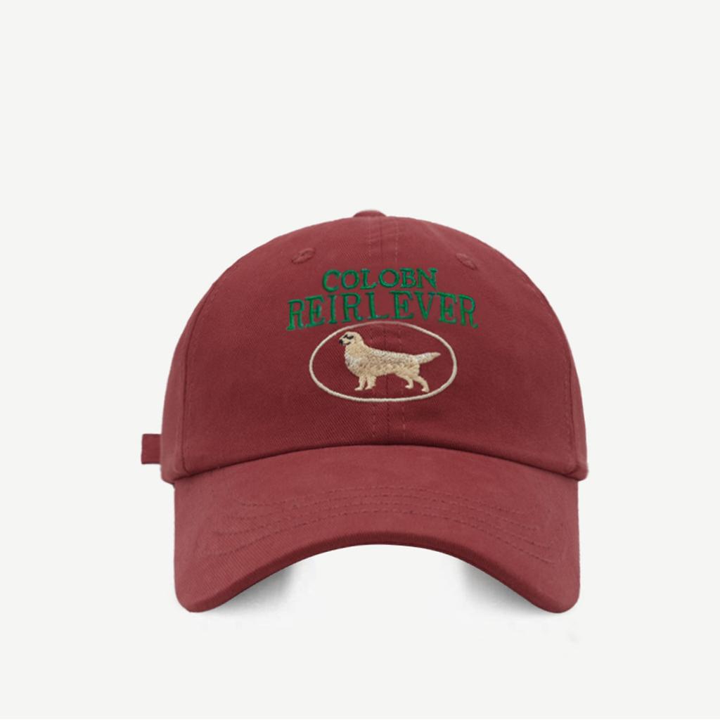 Baseball Adjustable Eyecatching Cap In Multiple Color Cute Dog Design Embroidery