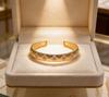 Korean Geometric Open Cuff Bracelet in Gold & Silver