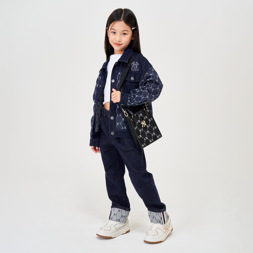 New MLB Polyester Shoulder Bag Crossbody Bag Handbag Regular Unisex Black 7ACRMDB4N-50BKS