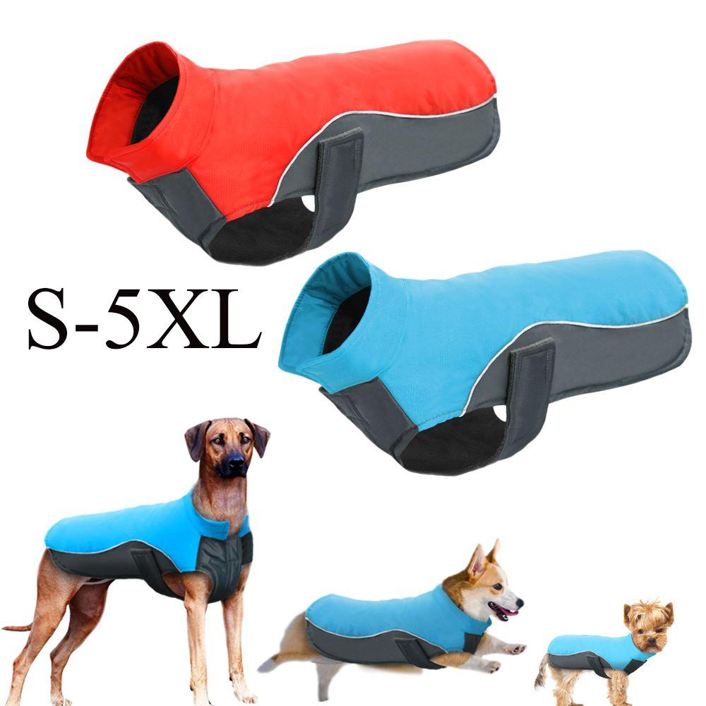 

Утолщенная одежда, костюм, комбинезон, теплое пальто для домашних животных, ватная куртка для щенка, водонепроницаемый жилет для собак