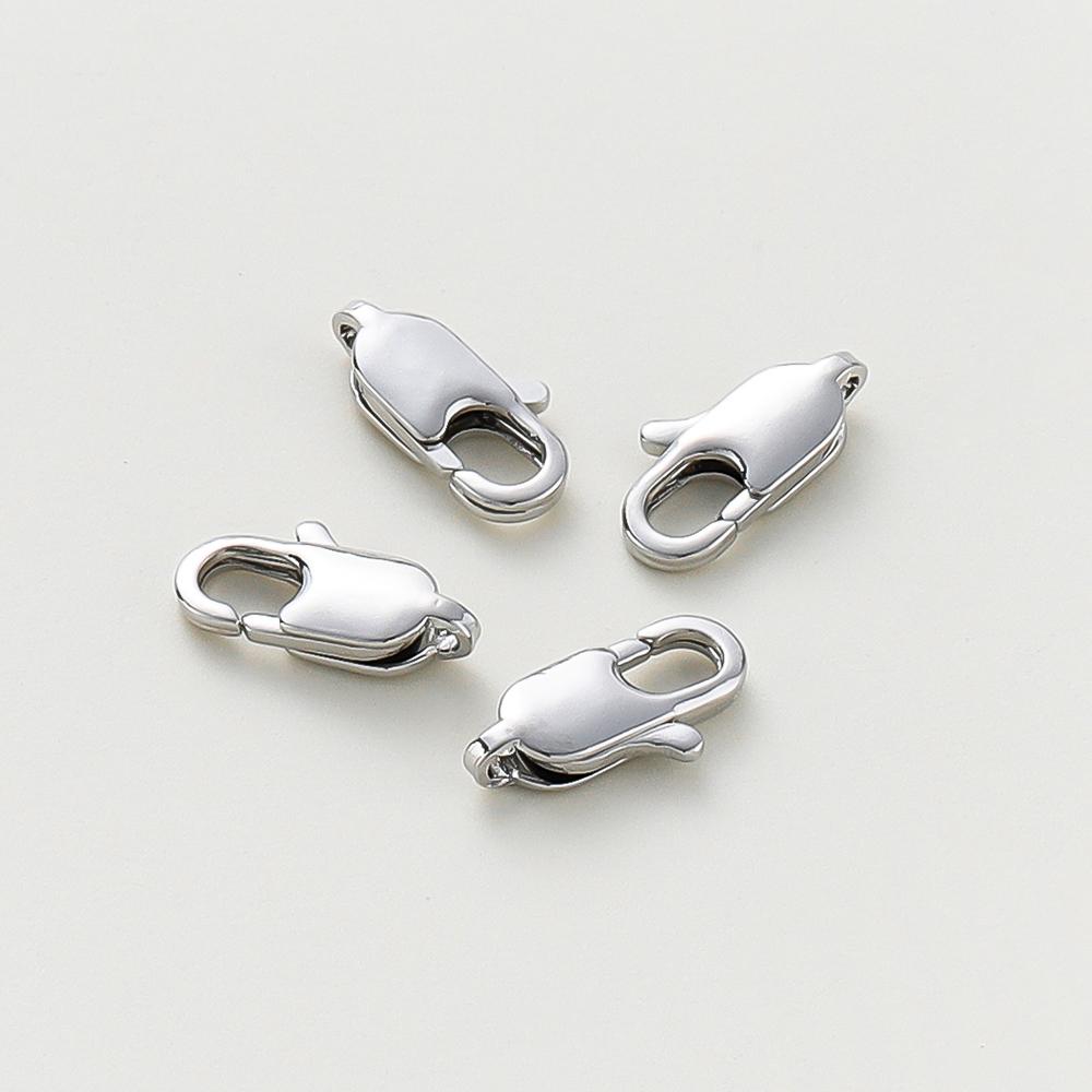 10pcs/lot 14K 18K Gold Plated Lobster Clasps Jump Rings End Chain Connector Hooks For DIY Necklace Bracelet Making Components