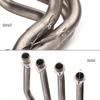 Z800 Titanium Alloy Front Exhaust Pipe Mod: Motorcycle & Sports Car, Non-Destructive Installation