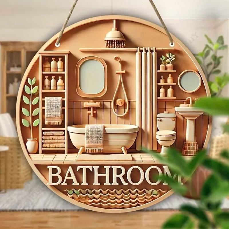 Segno in Metallo con Calligrafia Araba, Decorazione Murale Retro