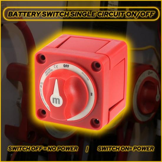 6007 M-Series Dual Battery Selector Switch 4Position Boat Marine 32V Boat Switch