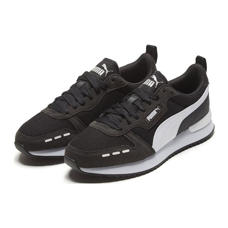 Puma R78 Black White Unisex Sneakers 373117-01