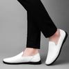 Classic Brand Men's Loafers Soft Sole Comfortable Flat Shoes Men's Driving Shoes Anti Slip Small White Shoes Free Delivery