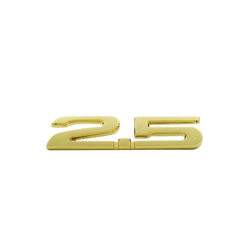 3D 2.5 for Car Fender Side Trunk Nameplate Decal Emblem Badge Sticker