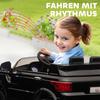 Elektrisches Kinderauto SUV, bis zu 5 km/h, mit Sicherheitsgurt, Fernbedienung, Scheinwerfern, Musikfunktion, Schwarz