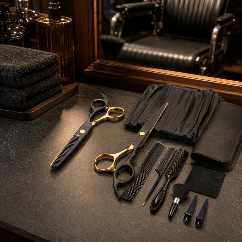 Silent Hair Thinning Shears Anti-jam Haircutting Tool Set Hair Cutting Kit Salon-grade