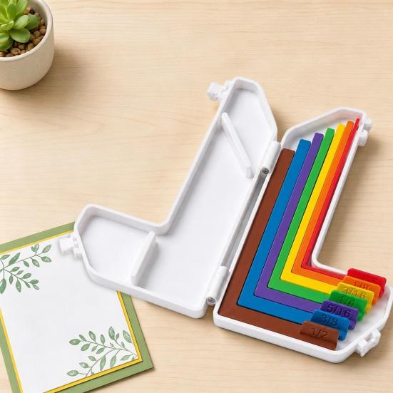 DYS 1 Set Strumento Guida di Allineamento, 7 Distanziali 1/16 1/2 Pollice per Lavori di Carta Precisi, Kit Fai da Te per Biglietti Scrapbooking con Scatola Portaoggetti