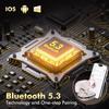 Bluetooth Wireless Earbuds [2025 Bluetooth Earbuds] Bluetooth 5.3 ENC Noise Cancelling, 80 Hours of Playback, IPX7 Waterproof, Ear Hook Design, Auto