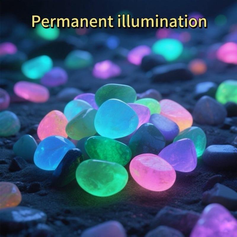 100-300pcs Luminous Stone Fluorescent Gravel Pebbles Aquarium Fish Tank Garden Decoration In The Dark Glowing Stones