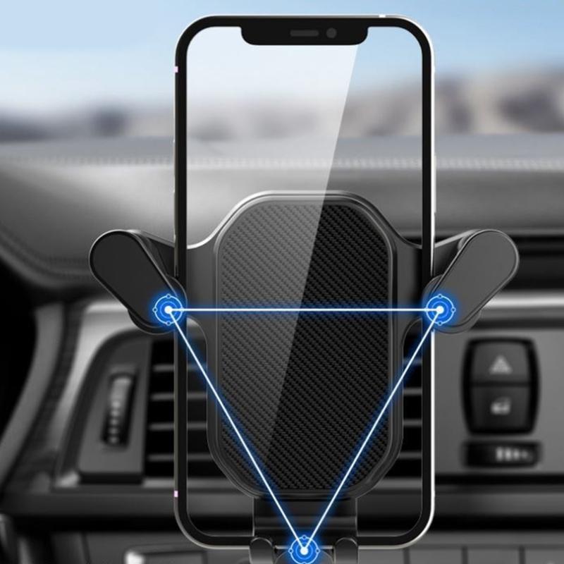 360 Degree Rotating Car Phone Holder Air Vent Mount Mobile Phone Stand Air Outlet Phone Holder Bracket Easy Installation