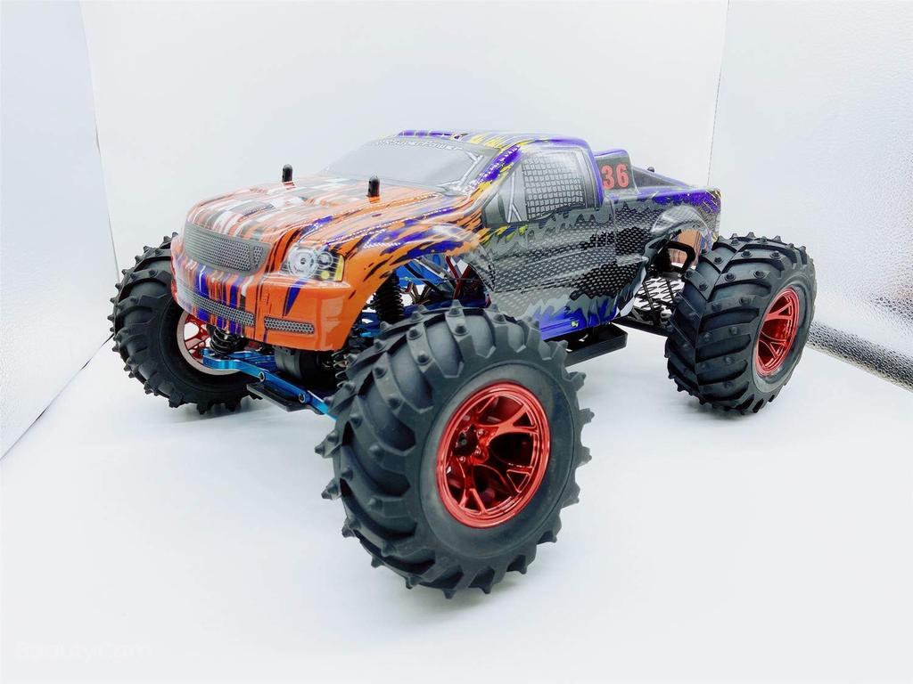 Haruhana Tires of for Scale RC Monster and Big Tires and 129mm Diameter 52mm Inner 57mm Compatible with 12mm Hex Wheel Includes Inner Tires and Wheels