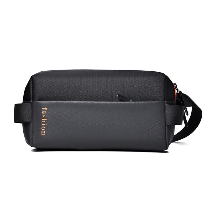 Men's Trendy Patchwork Chest Bag: Fashionable Crossbody for Commuting & Travel