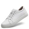 Height increase 6CM white shoes men's leather punching hollow cowhide board shoes versatile men's shoes sports and leisure size 35-42