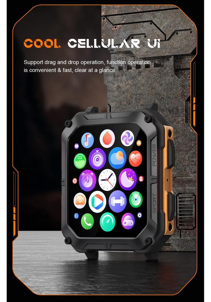 C20PRO DaFit 1.83" Chamada Bluetooth Smartwatch Esportivo IP68