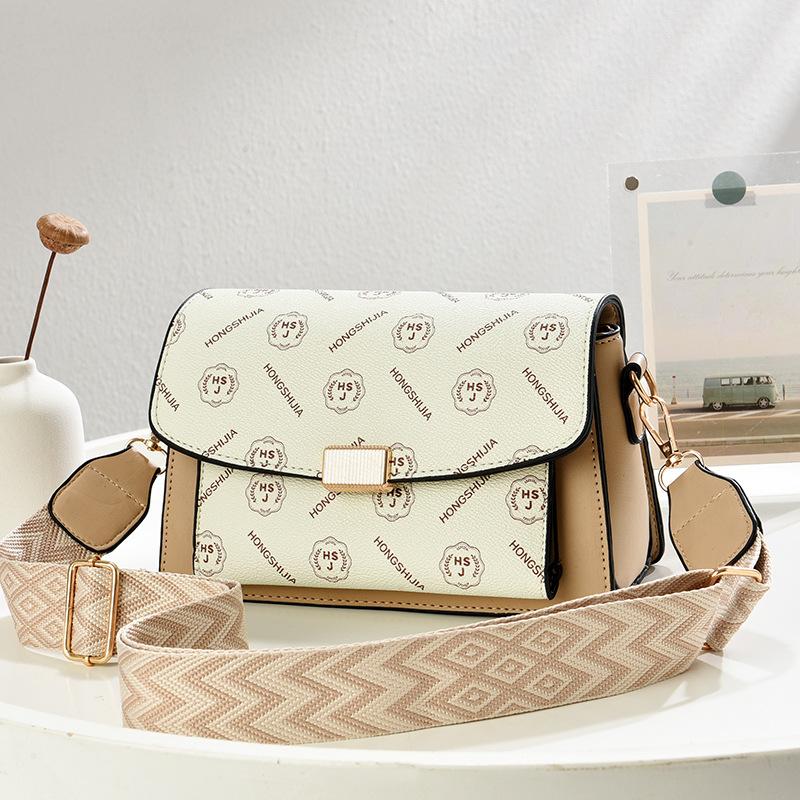 Texture temperament shoulder bag new printed versatile messenger bag commuter casual women's bag