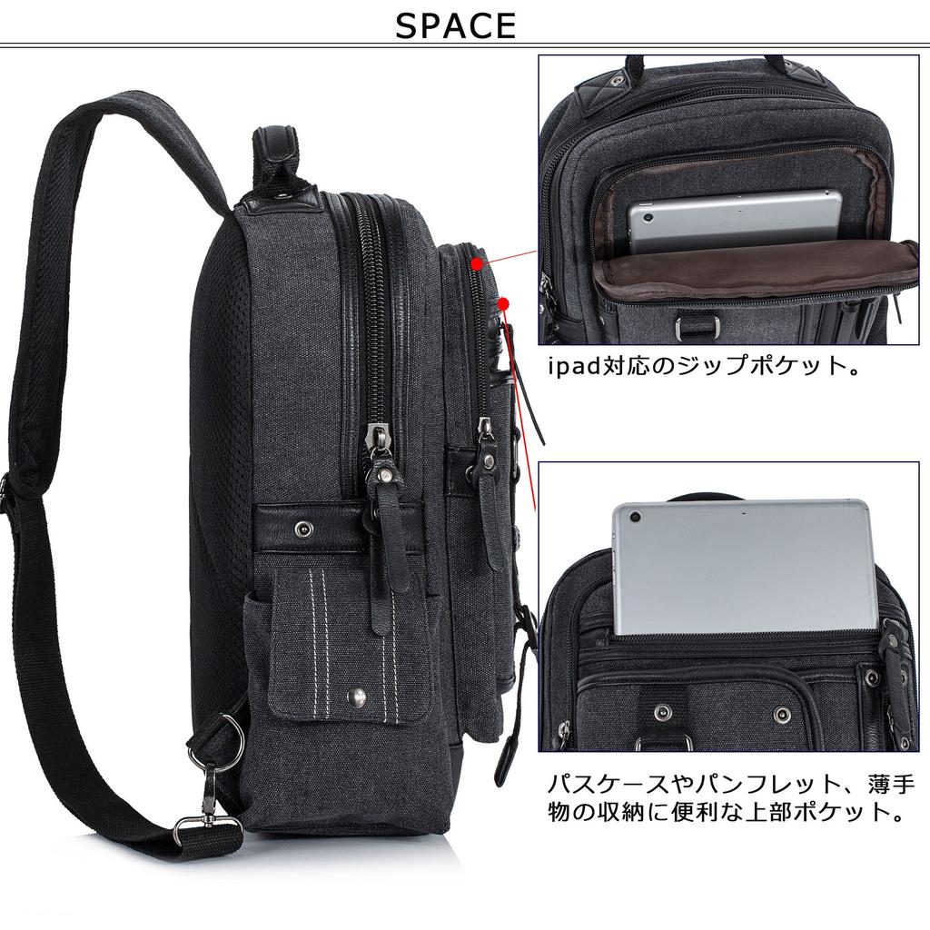 Leaper płócienny plecak duży pasuje wielofunkcyjny na i podróż męski plecak, torba jednoramienna, pojemność, laptopy 13-calowe, dojazdy do pracy, szkoła,