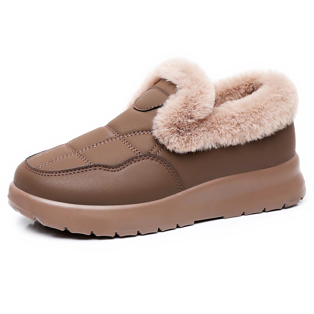 Shoes Women's Cotton Shoes Winter Foreign Trade Women's Short Boots Cold-proof and Warm Cotton Boots Versatile Women's Boots One Pedal Snow Boots