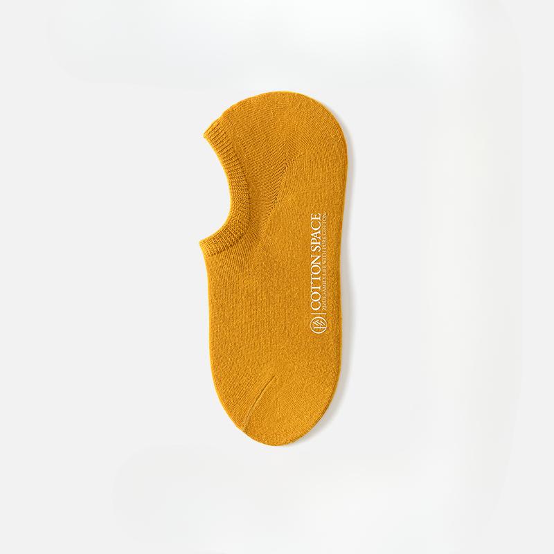 Men's Spring and Summer Pure Cotton Anti Slip and Invisible Boat Socks