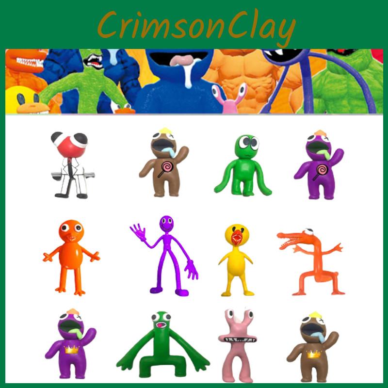 Roblox Rainbow Friends Figura Brinquedo Modelo Durável Colorido Topper de Bolo Ornamento Para Presentes de Natal de Crianças