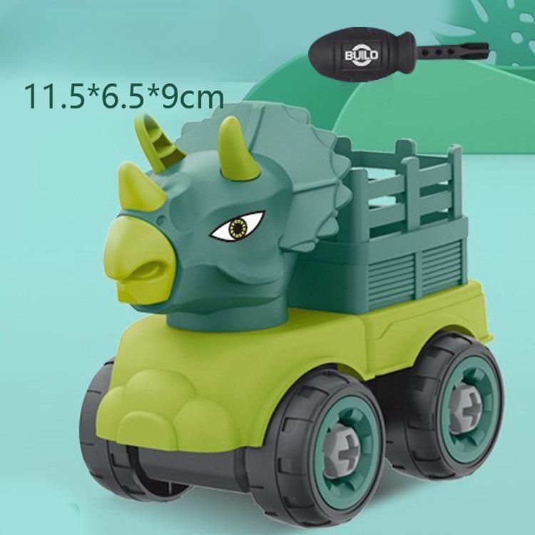 

Детская строительная игрушка «Динозавр», автомобильный экскаватор, самосвал, образовательная игрушка для машинки своими руками, детская игрушка для машинки