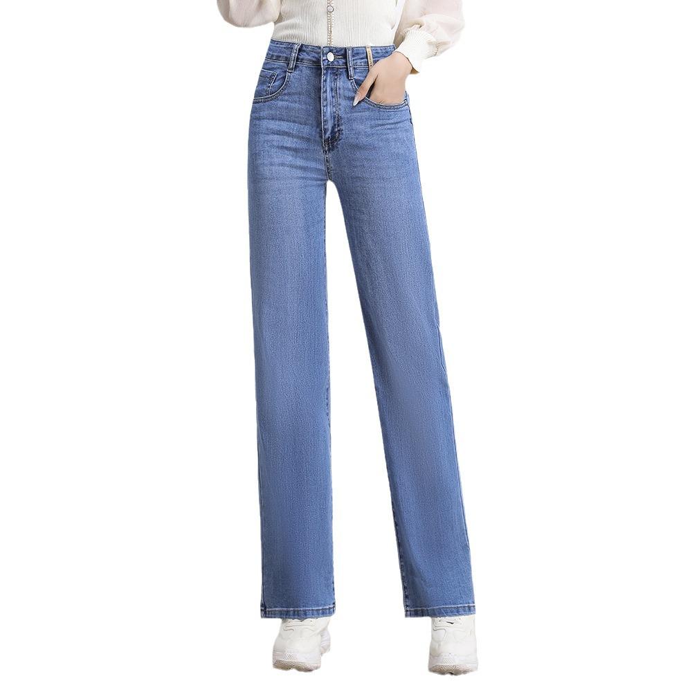 Plus Size High Waist Stretch Jeans for Women - Narrow, Wide, or Straight Leg, Comfortable Mom Jeans for Autumn 2025