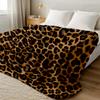 2025 NEW Super Soft Coral Fleece Flannel Blankets Leopard Stripe Printed Sofa Bed Bedspread Plaid Blankets