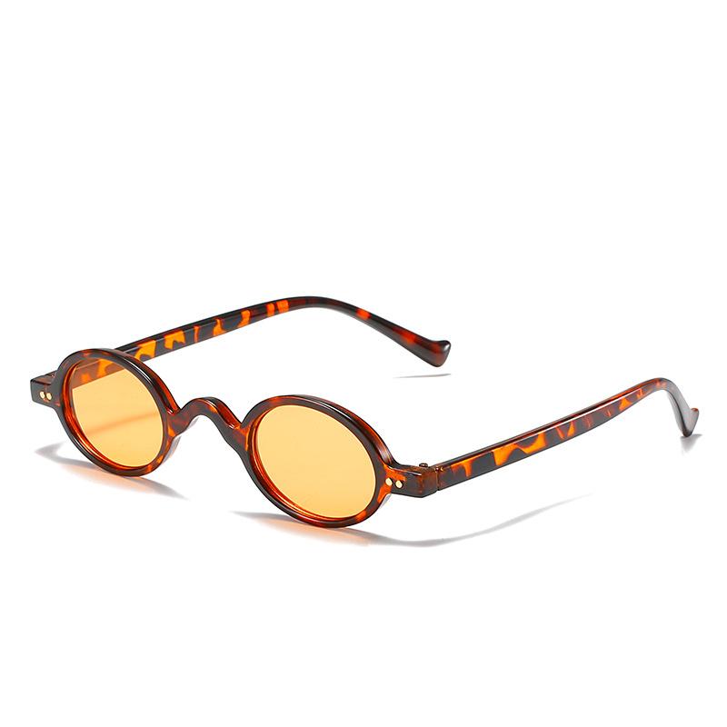 Vintage Okrągłe Okulary Przeciwsłoneczne Damskie Męskie Luksusowe Designerskie Mała Oprawka Punk Hip Hop Okulary Przeciwsłoneczne Travel Shades