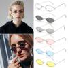 Retro Small Oval Sunglasses Women Vintage Brand Shades Black Red Metal Frame Color Sun Glasses For Female Fashion Eyewear