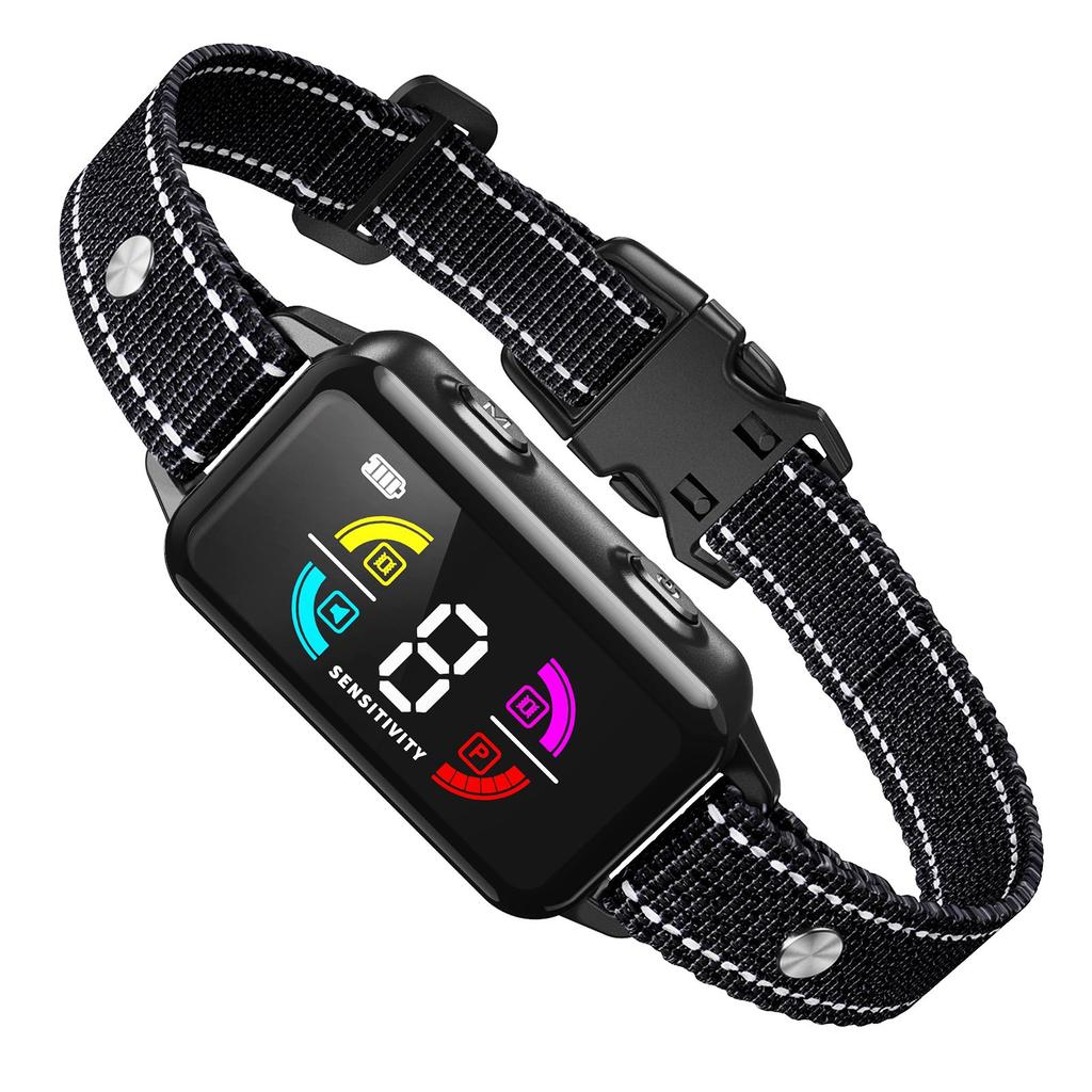 Automatisk skallstoppare för hundar med smart sensor och vibrationshalsband mot störningar