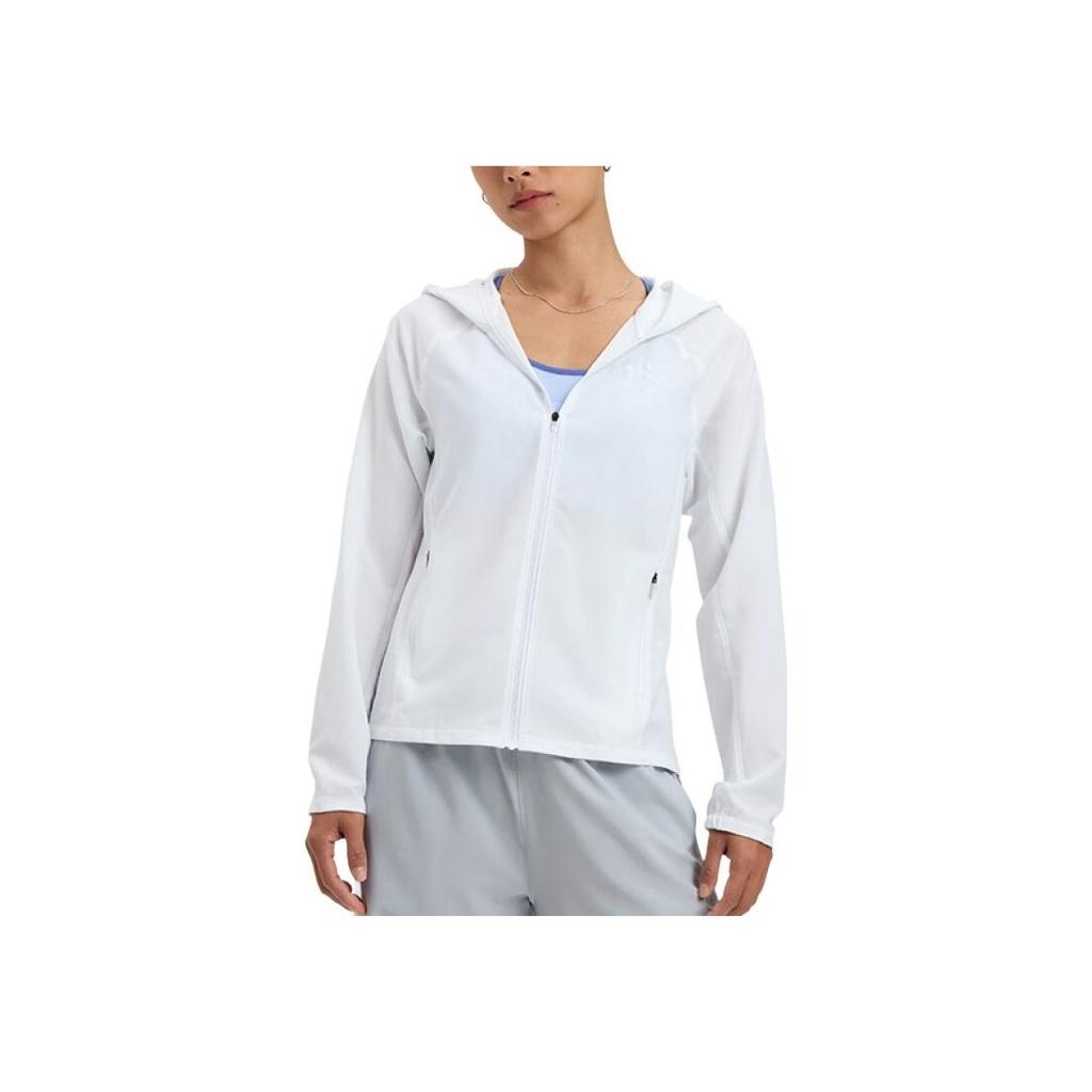 Under Armour SS25 Fashion Comfortable Casual Jacket Women Jacket White 6007543-100