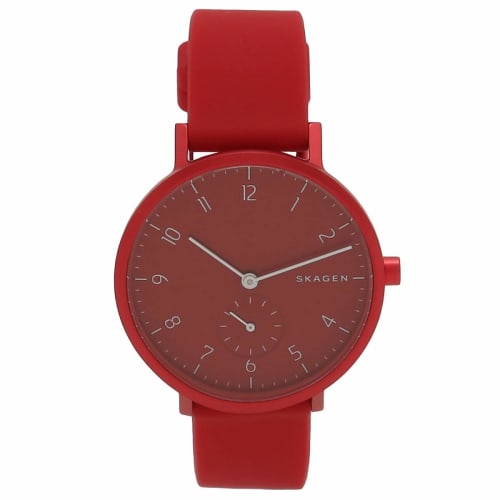 Skagen Allen Color 36mm Unisex Quartz Watch for Men and Women, Red (SKW2765)