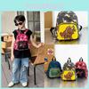Stylish Breathable Nylon School Backpack With Cartoon Dinosaur Design For Kids