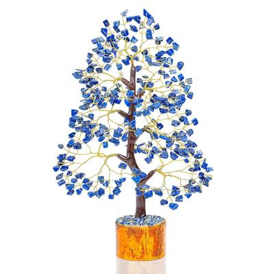 Albero di Cristallo di Lapislazzuli Pezzo da Collezione Portafortuna per Arredamento Casa Articoli Cristalli Pietre Preziose Bonsai Albero del Denaro per Buona Fortuna, Oggetto Regalo Decorativo,