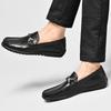 Hochwertige Herren-Slipper Schuhe Echtleder Schuhe Slipper Businessschuh Herren Bequeme Hochzeitsschuhe Herren Atmungsaktiv Flach