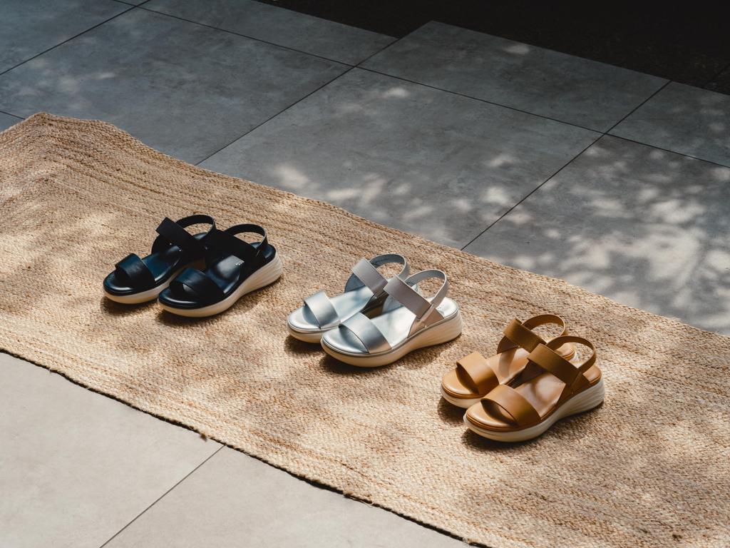 Lightweight Platform Sandals for Silver Large [Croissant] Sandals, Women, CR4603, (902)