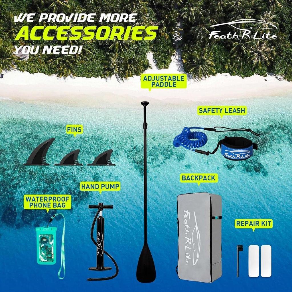 FunWater 320/350cm SUP – para 2 o familia, equipo completo, doble PVC, tabla de paddle surf hinchable apta para principiantes – SUPFR02E