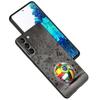 Fire Football Soccer Ball Phone Case For Samsung Galaxy S24 Ultra S23 5G S20 S21 23 FE S25 S22 S24FE Plus Case Black Soft Cover