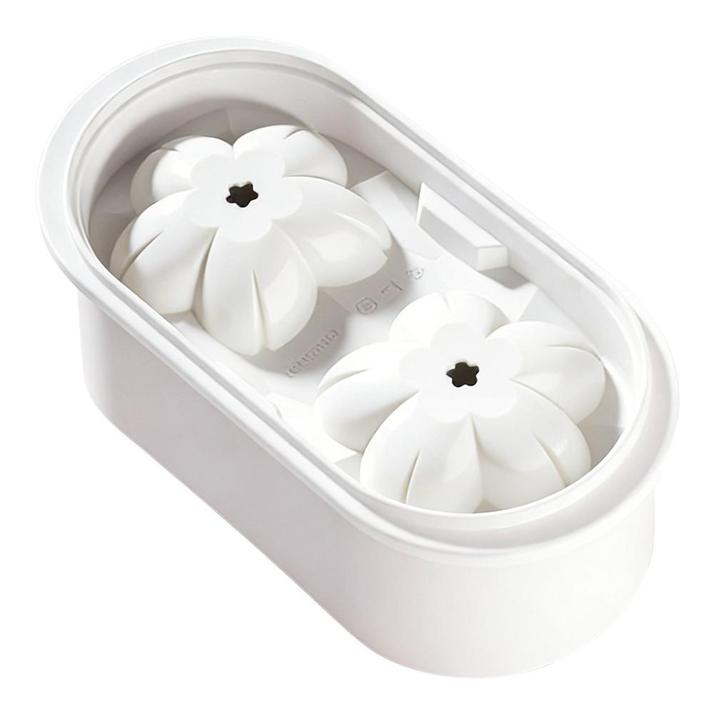 

Free of BPA Cherry Blossom Ice Cube Mold Easy To Release Flower Shape Ice Mold Household Kitchen білий