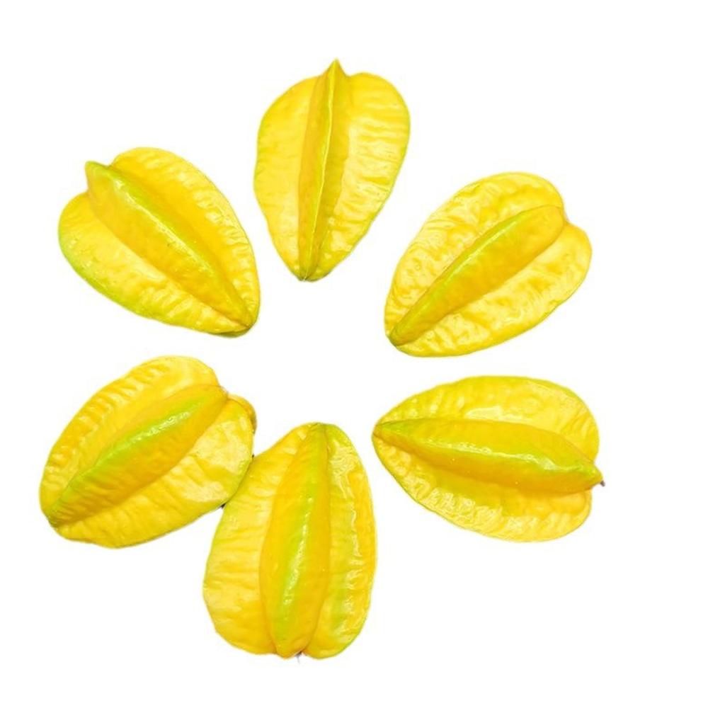 Fake Carambola Artificial Starfruit Decorations Simulation Carambola Fruit Starfruit Fake Fruit Model Cognitive Toy