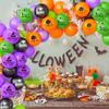 12-Inch Halloween Balloons with Patterns -Party Supplies for Family Decorations,Festive Party Decorations, Halloween Decorations