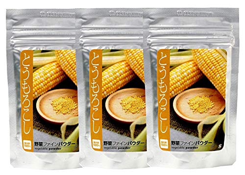 [Made with 100% Hokkaido Corn] Nacona Sweet Corn Powder (50g Packet Set of 3)