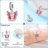 Brand New Copper Metal Trendy Fashion Heart Butterfly Cat Claw Charm Bead Components Bead Components Ideal Designed For 3mm Bracelet High Quality