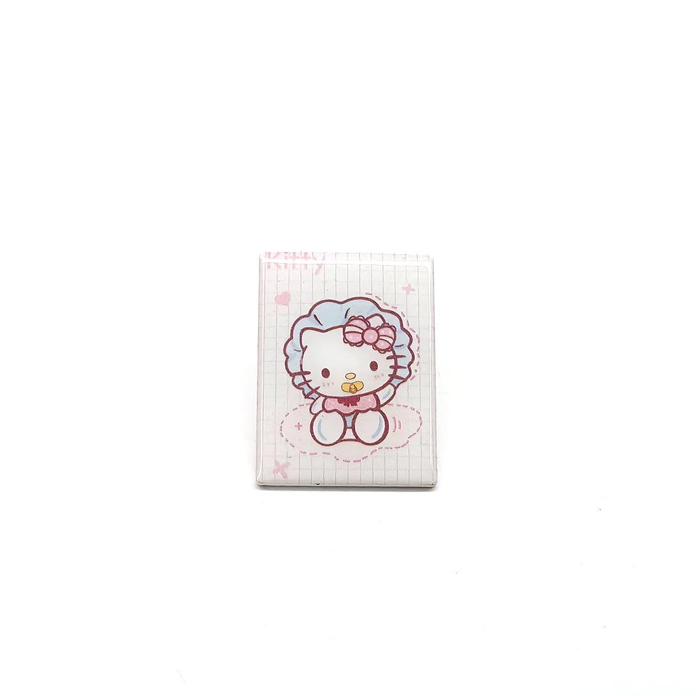 Sanrio Hello Kitty & Cinnamoroll Metal Brooch: Fashionable UV Print Badge for Clothes & Bags.